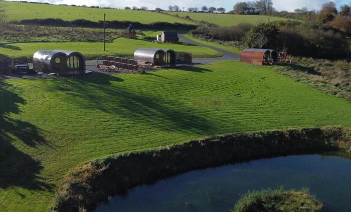 Lets Glamp Retro Luxury Glamping in West Wales - site overview